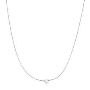 Chain Necklace with CZ Accent