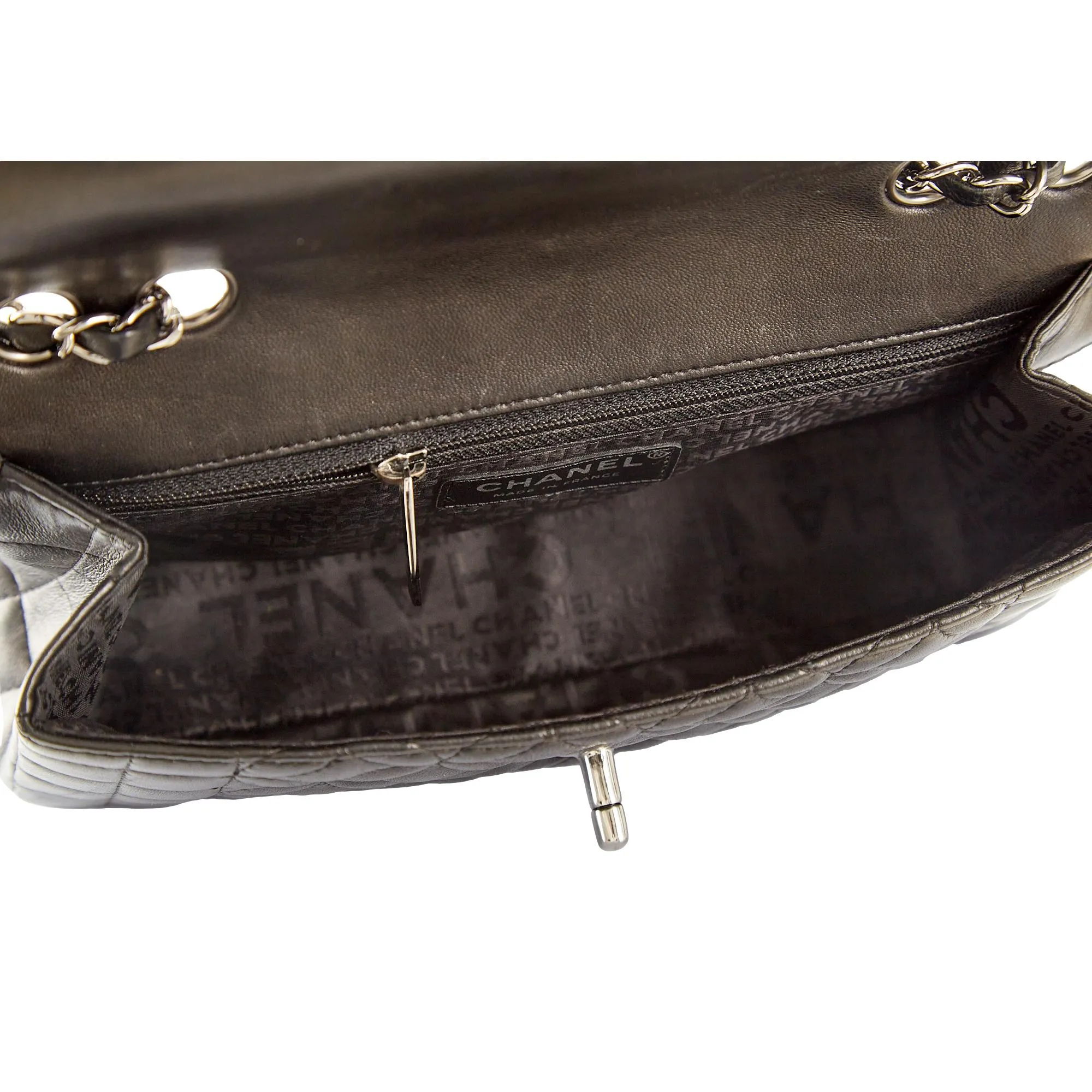 Chanel Black StitchTurnlock Flap Bag