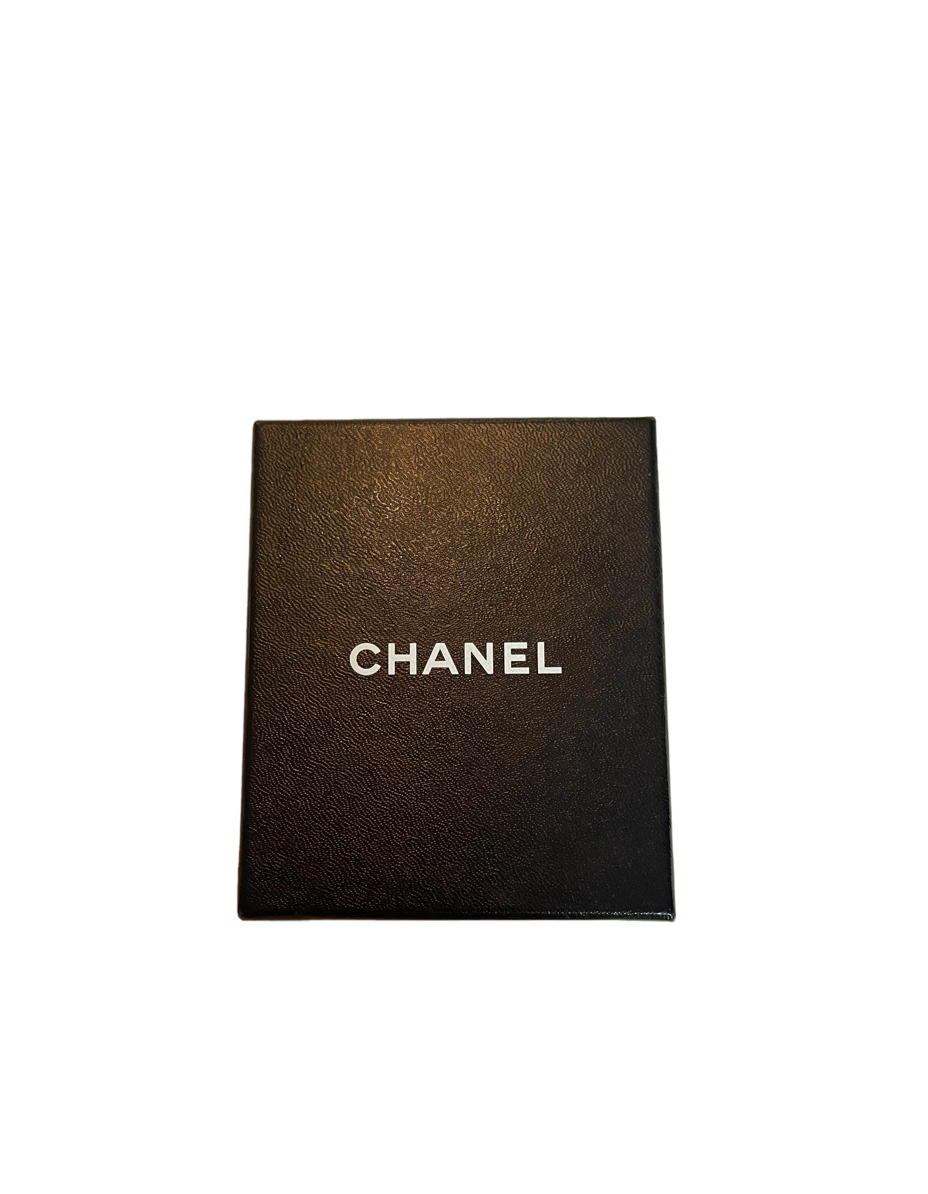 Chanel Black Vintage Quilted Satin Micro Flap Bag Necklace