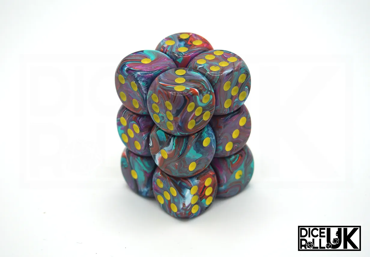 Chessex Festive | 12x16mm D6 | Mosaic