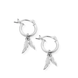 ChloBo Double Feather Hoop Earrings