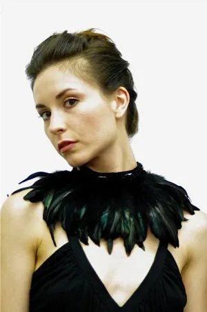 Choker With Feathers