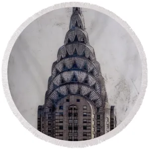 Chrysler Building - Round Beach Towel