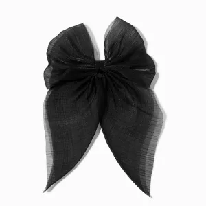 Claire's  Sheer Bow Hair Clip | Black