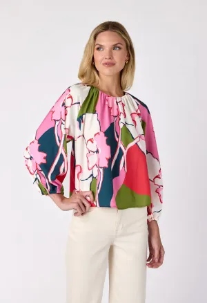 Claudia Blouse Artistic Garden