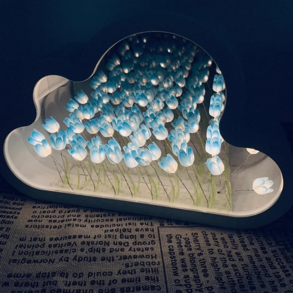Cloud Tulip Night Light - Artistic Home Decor
