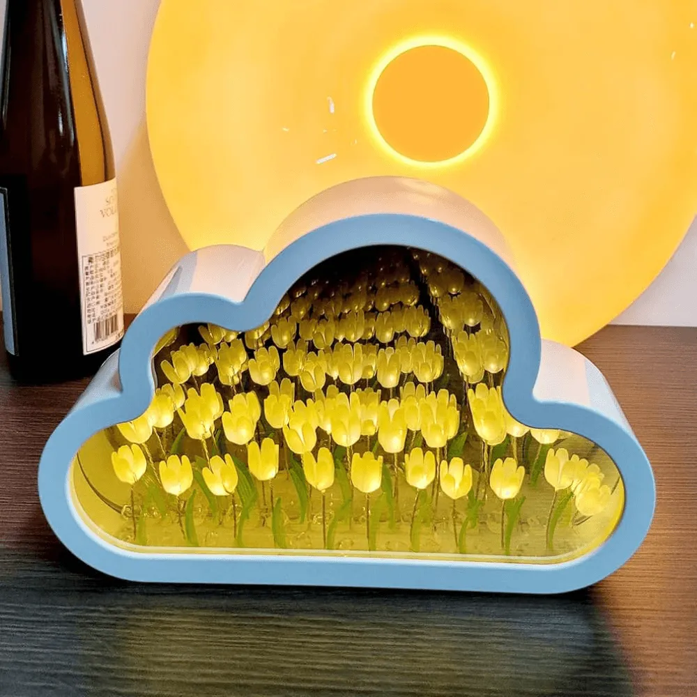 Cloud Tulip Night Light - Artistic Home Decor