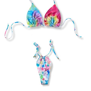 Colorful Aura Reversible Tie Bikini