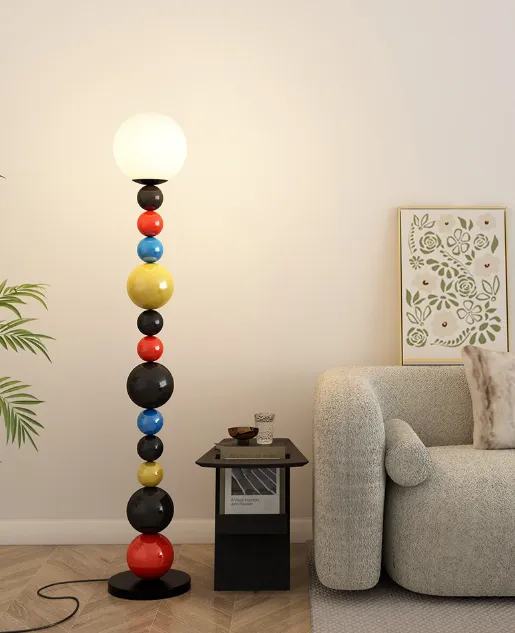 Colorful Beaded Floor Lamp