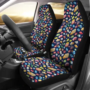Colorful Cars and Trucks Pattern Car Seat Covers