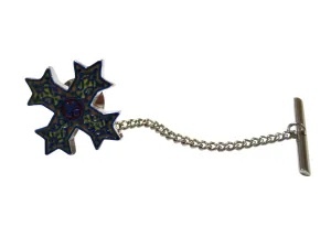 Colorful Celtic Cross Tie Tack