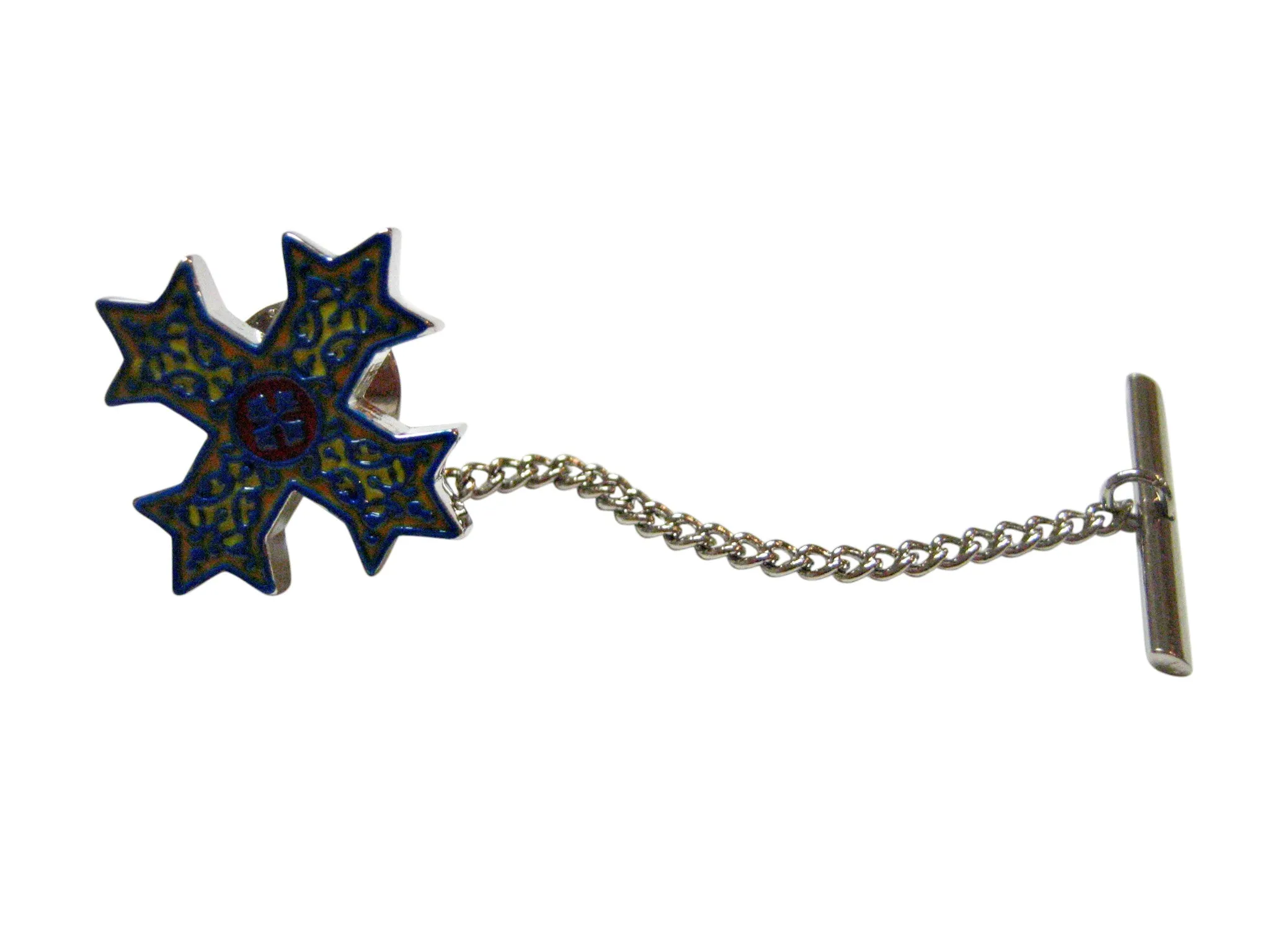 Colorful Celtic Cross Tie Tack