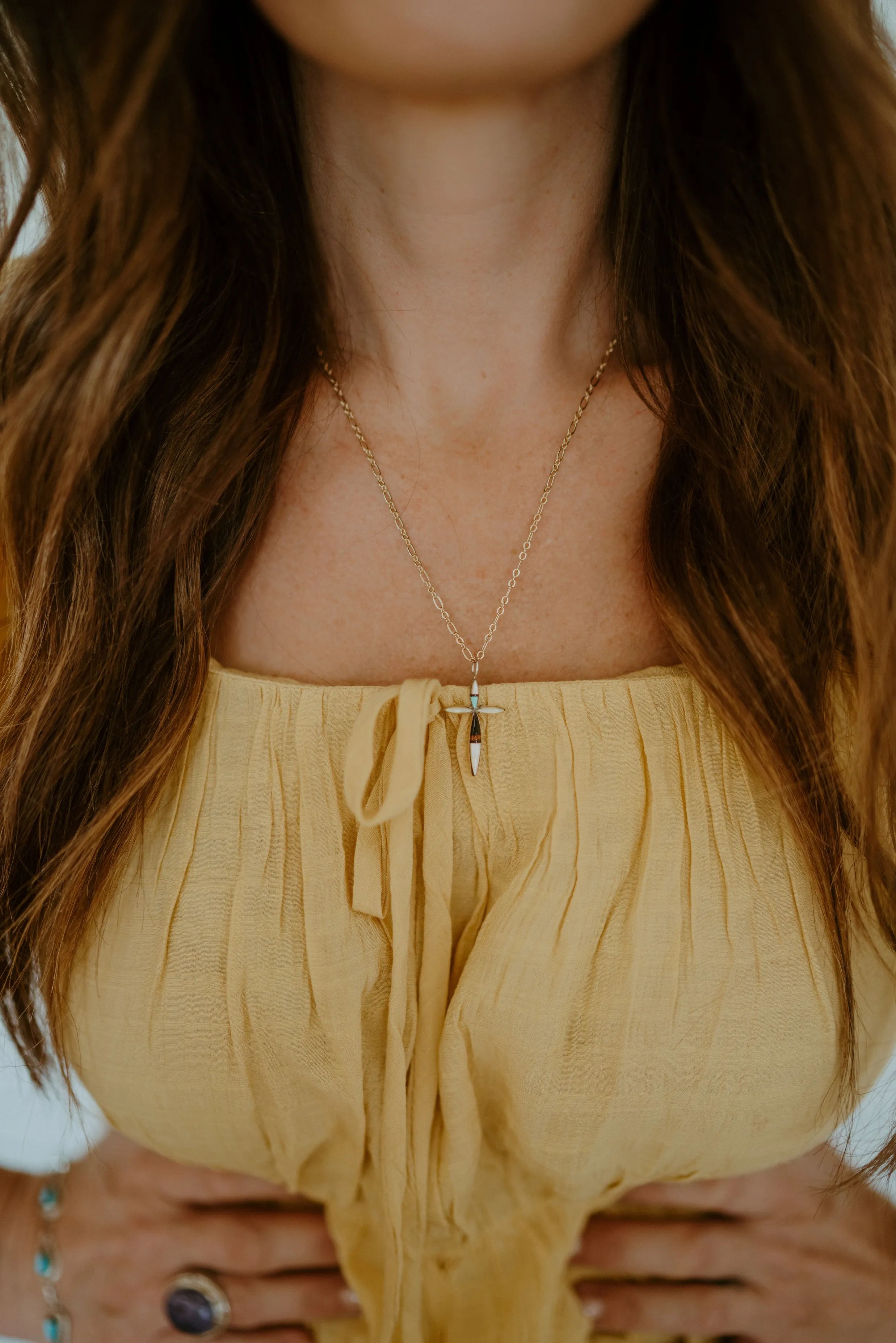 Colorful Cross Necklace