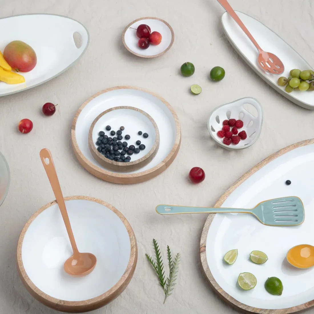 Colorful Enamel Serveware, multiple styles