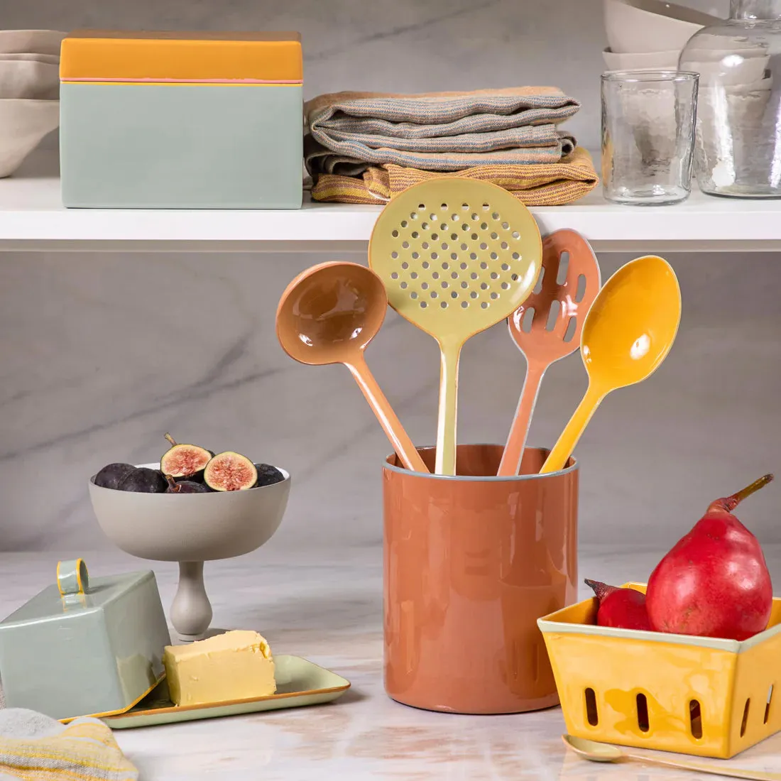 Colorful Enamel Serveware, multiple styles