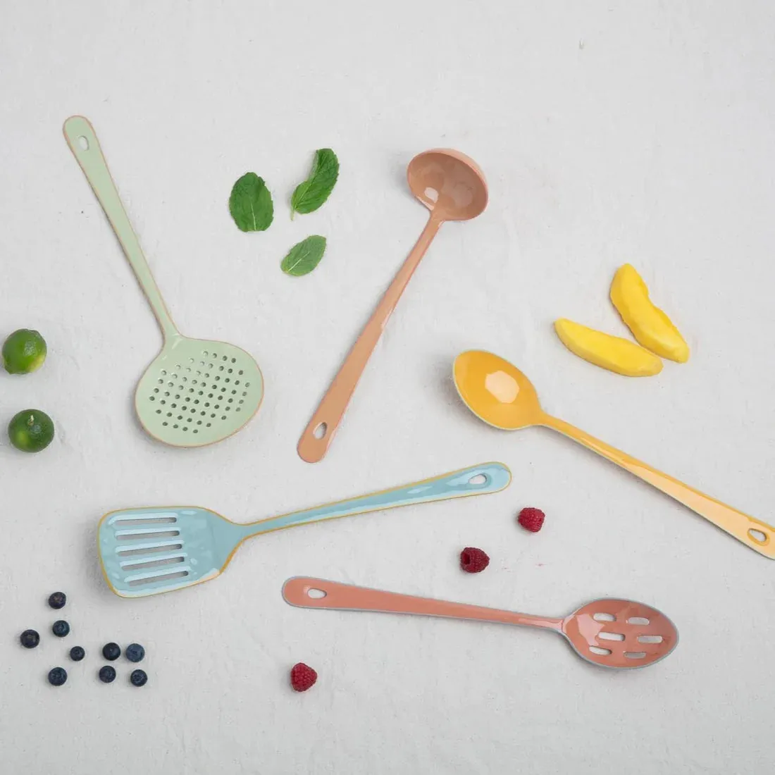 Colorful Enamel Serveware, multiple styles