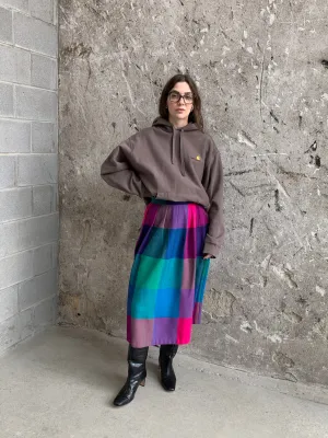 colorful flannel skirt