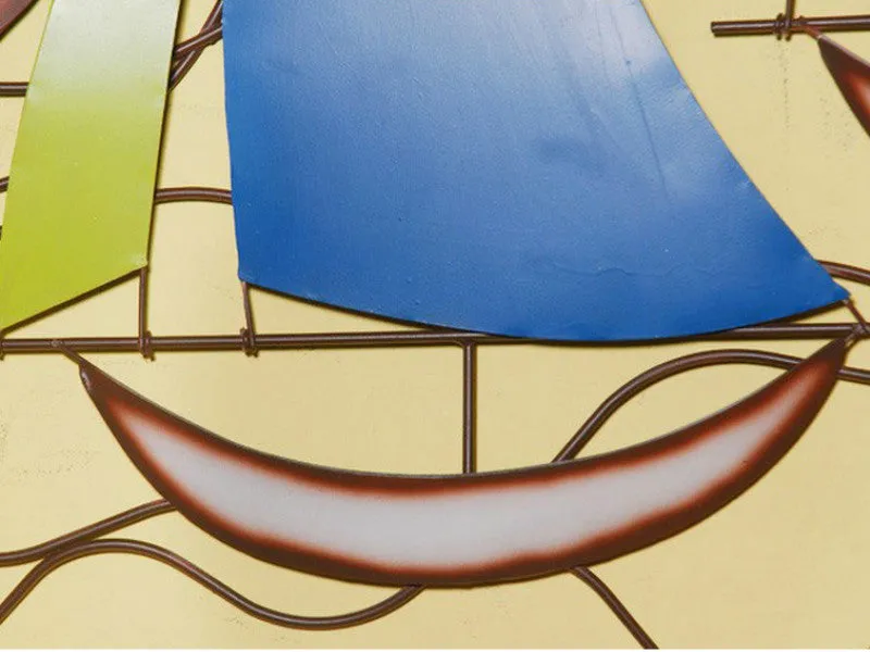 Colorful Fleet of Sail Boats Wall Art - Extra Wide