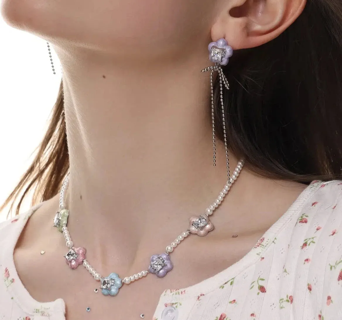 Colorful Flower Necklace