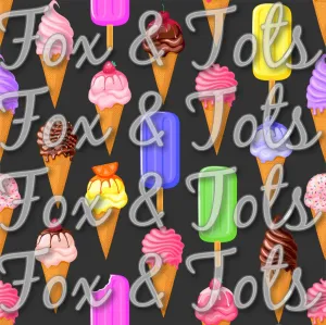 Colorful Frozen Treats Fabric