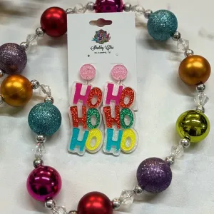 Colorful Ho Ho Ho Earrings