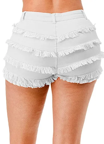 COLORFUL LAYER FRINGE  SHORT(MMB4005) <Bundle>
