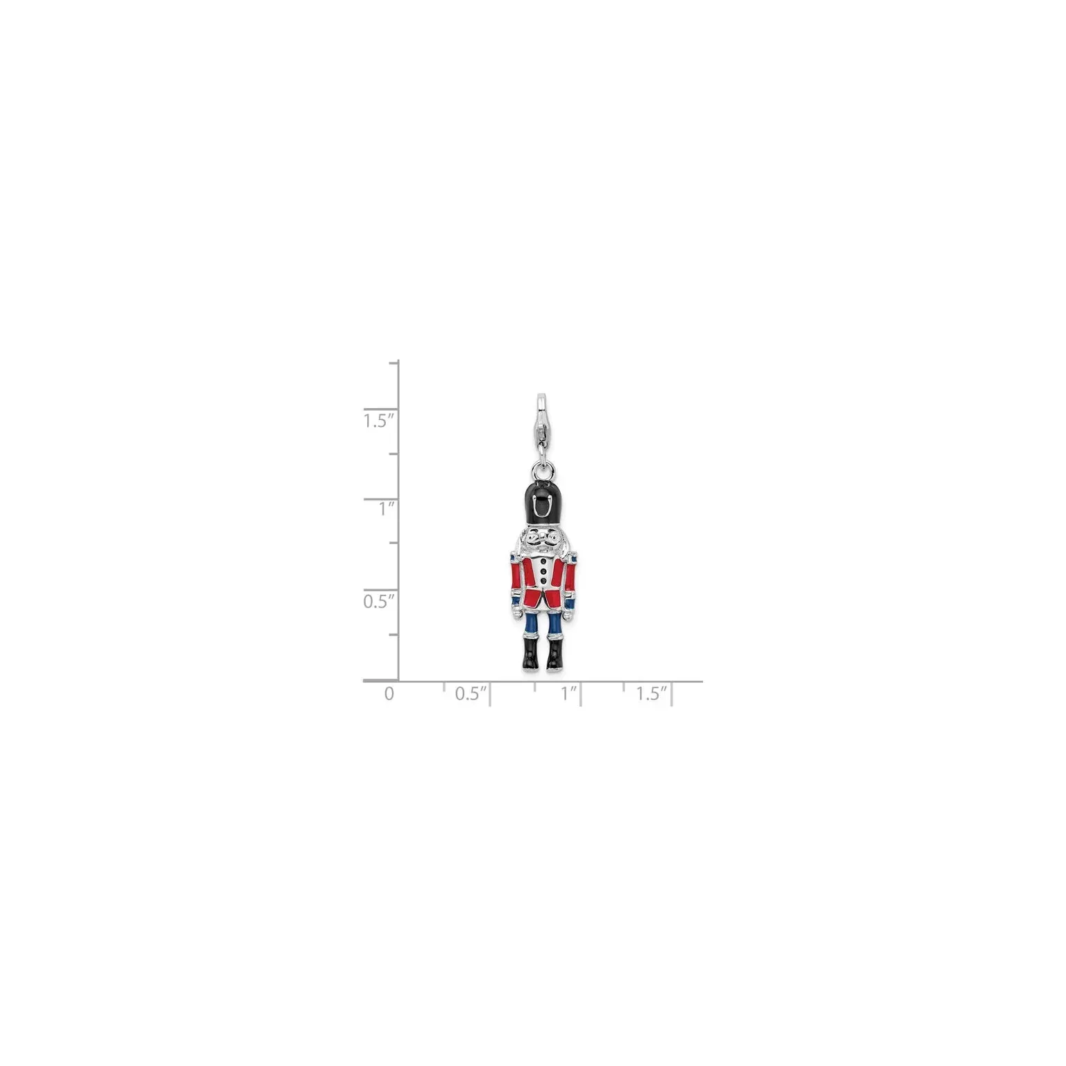 Colorful Nutcracker Charm (Silver)