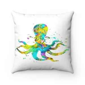 Colorful Octupus Square Pillow