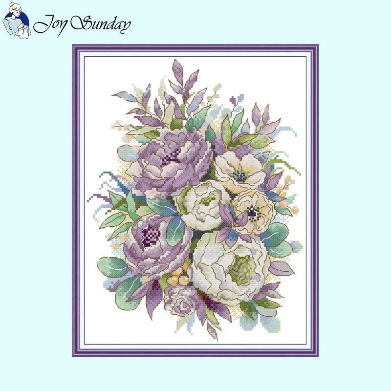 Colorful Roses Cross Stitch