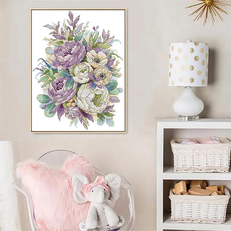 Colorful Roses Cross Stitch
