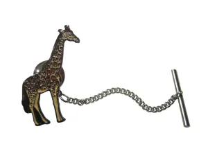 Colorful Safari Giraffe Animal Tie Tack