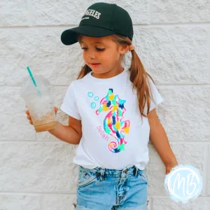 Colorful Sea Horse Tee