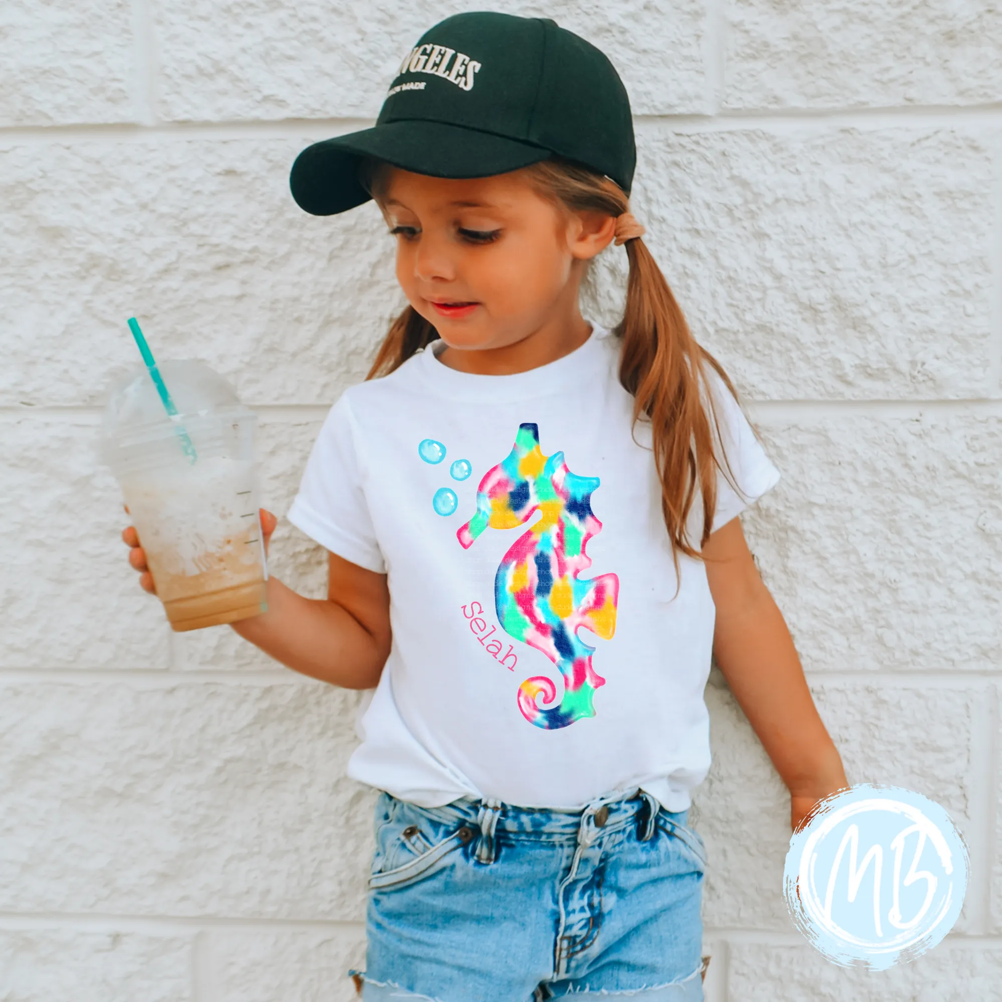 Colorful Sea Horse Tee