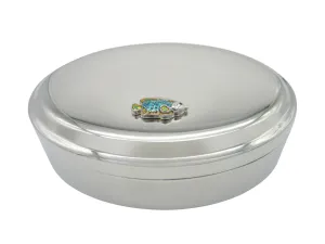 Colorful Tropical Fish Pendant Oval Trinket Jewelry Box
