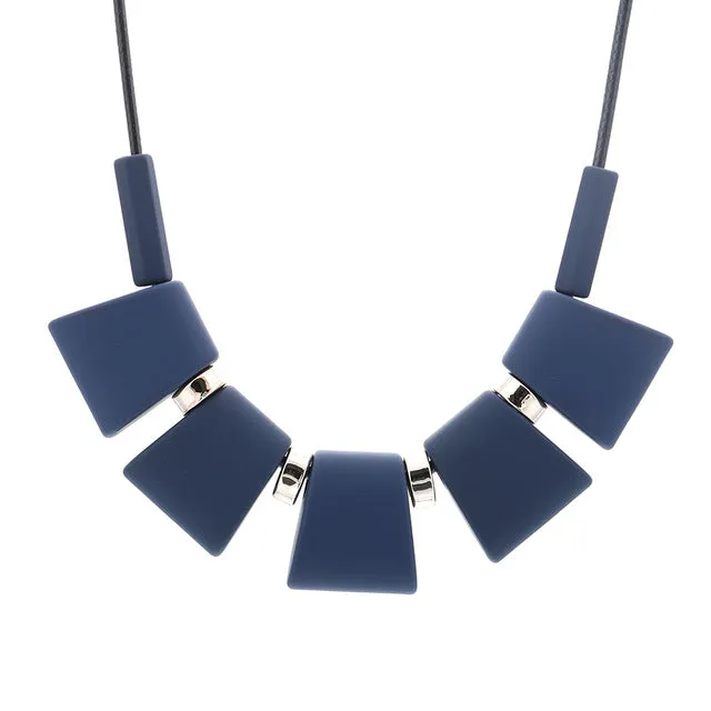 Colorful Wood Beads Necklace