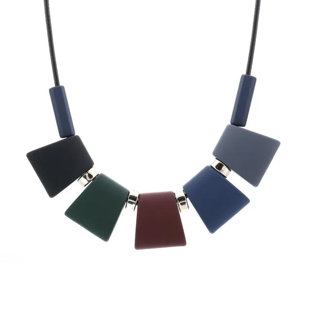 Colorful Wood Beads Necklace