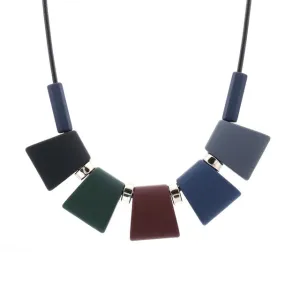 Colorful Wood Beads Necklace