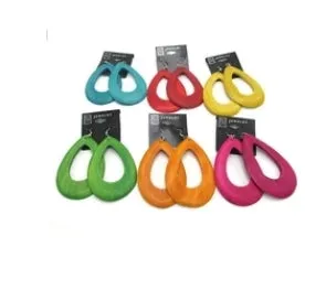 Colorful Wood Earrings