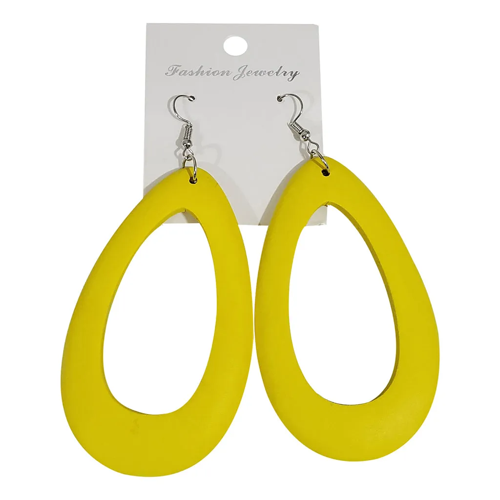 Colorful Wood Earrings