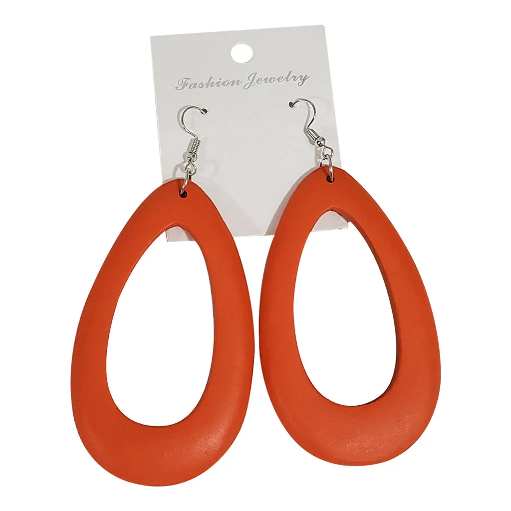 Colorful Wood Earrings