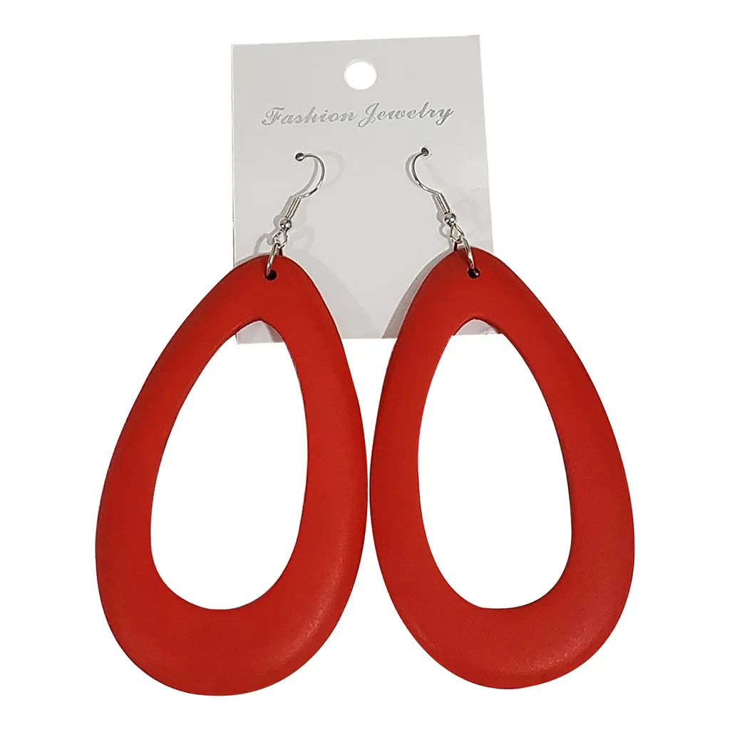 Colorful Wood Earrings