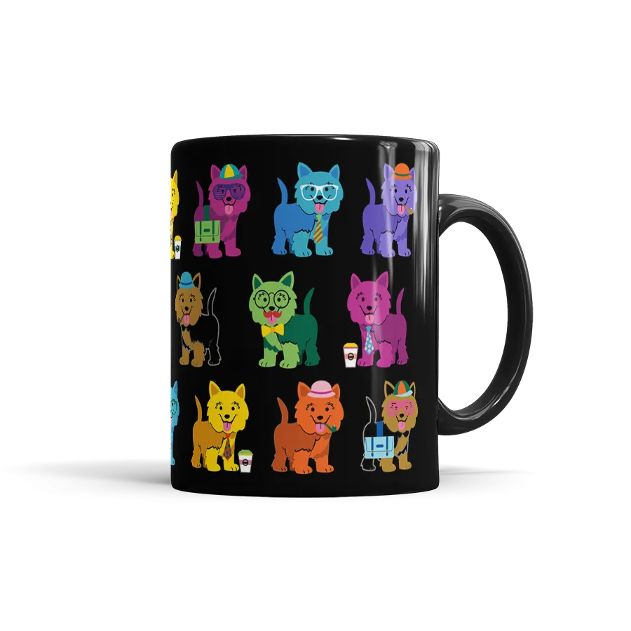 Colorful Yorkie Mug