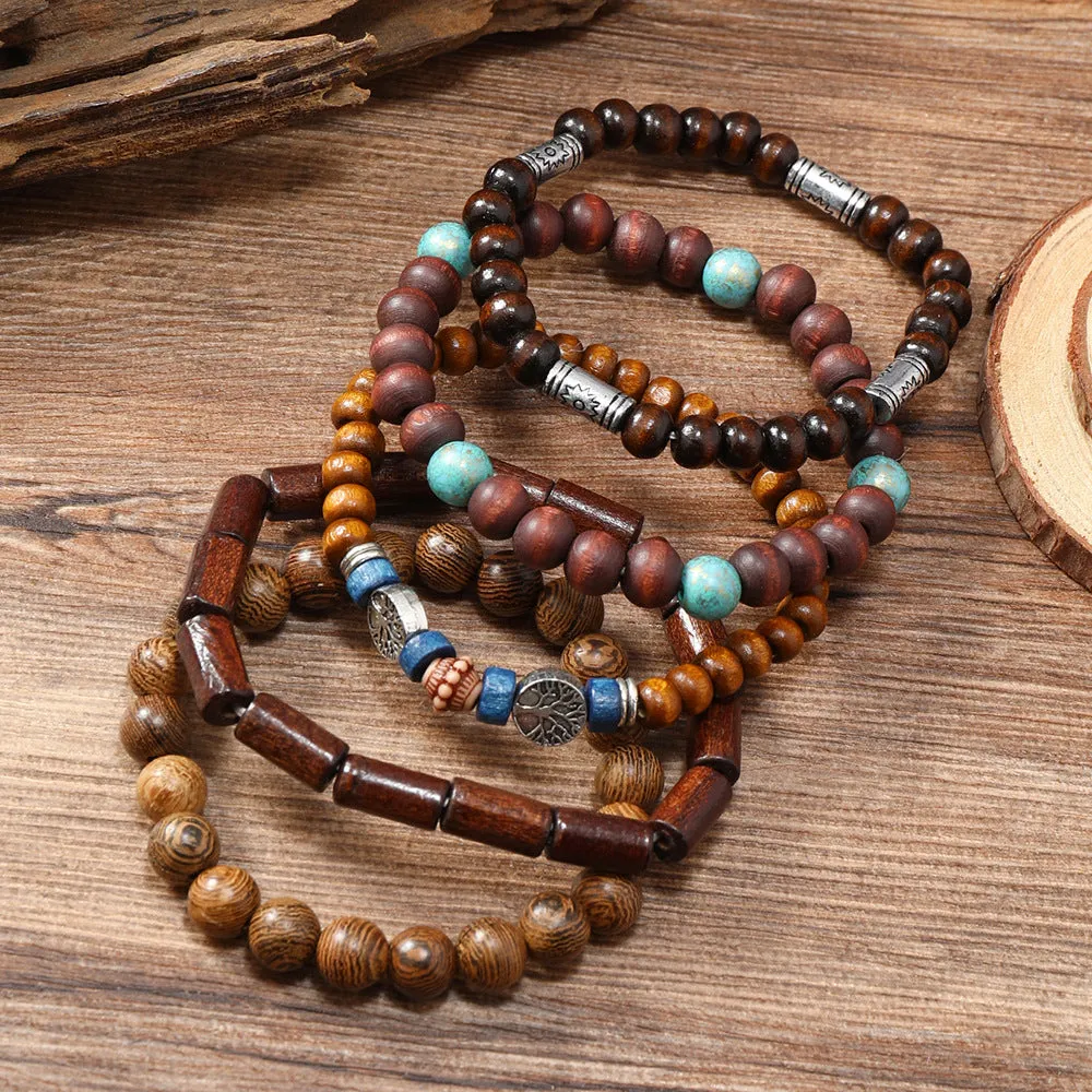 Conjunto de 5 Pulseiras Retro