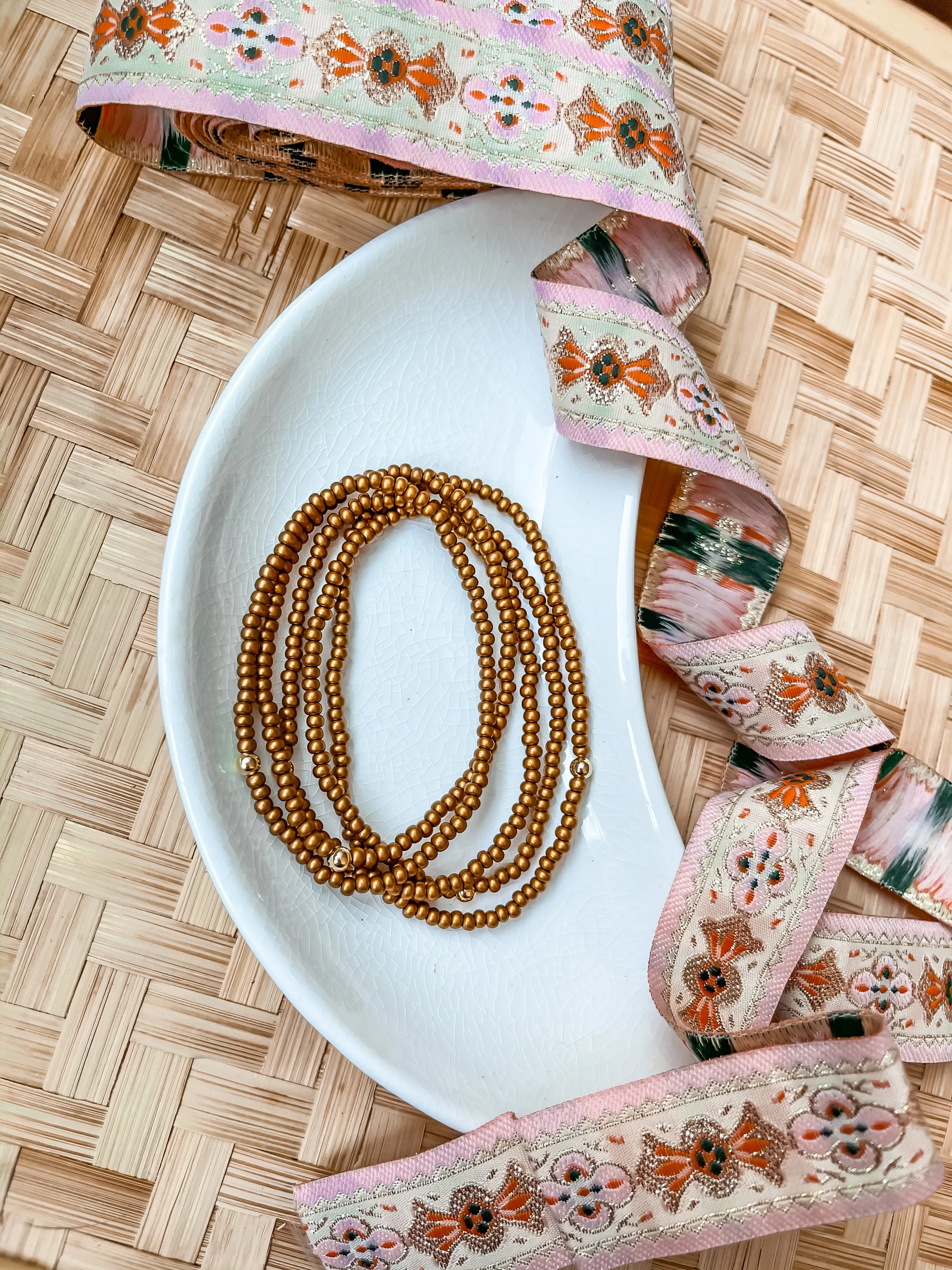 Copper Beaded Bracelet