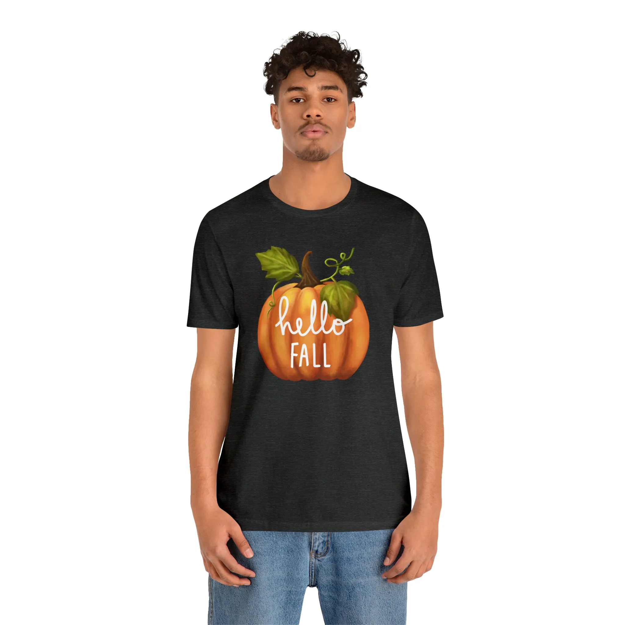 Copy of Hello Fall Shirt, Autumn Pumpkin Shirt , Pumpkin Spice Tee, Funny Pumpkin T-Shirt, Womens Fall Season Shirt