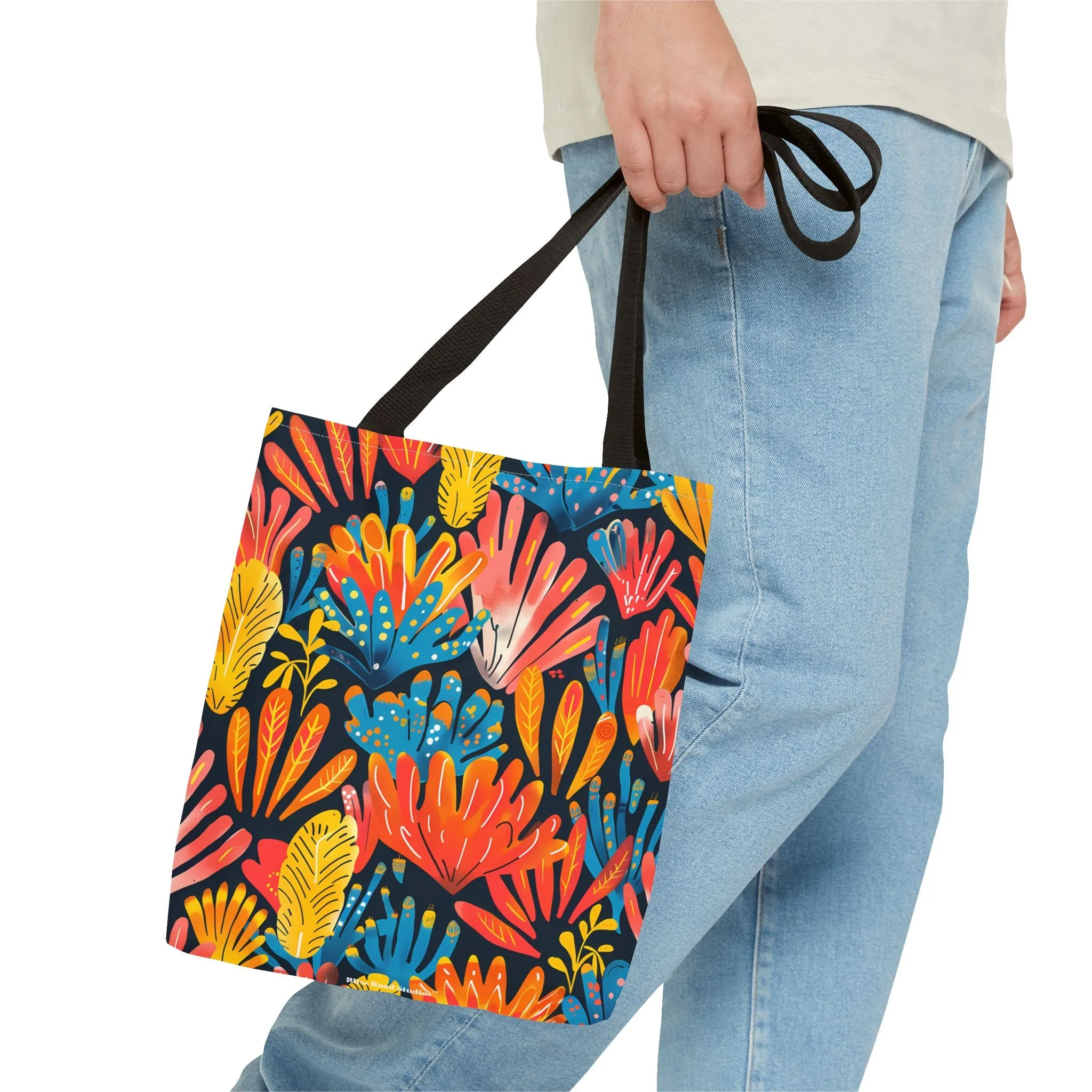 Coral Plume Tote Bag - Carry a Splash of Whimsy with Coral Plume! Available in 3 sizes.