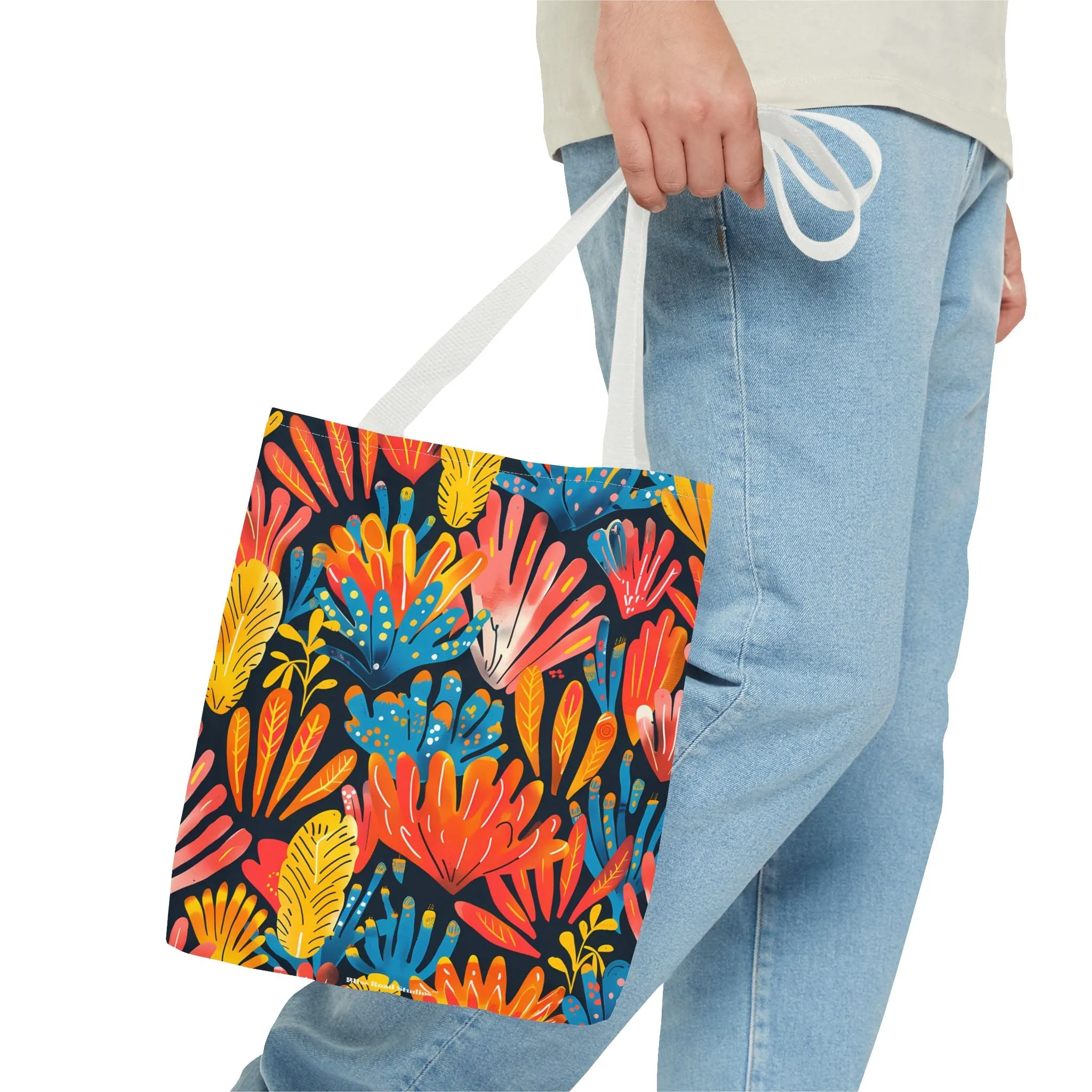 Coral Plume Tote Bag - Carry a Splash of Whimsy with Coral Plume! Available in 3 sizes.