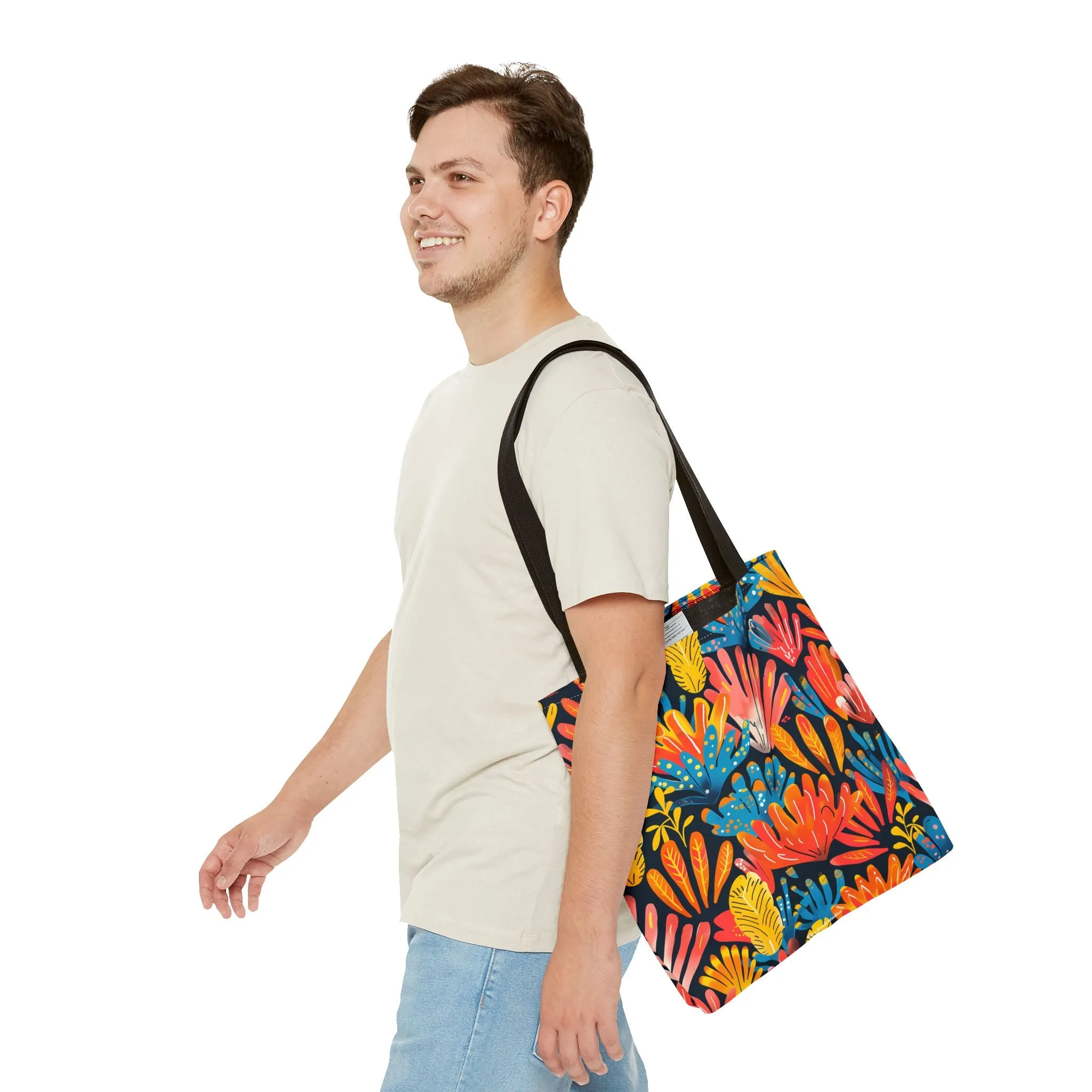 Coral Plume Tote Bag - Carry a Splash of Whimsy with Coral Plume! Available in 3 sizes.