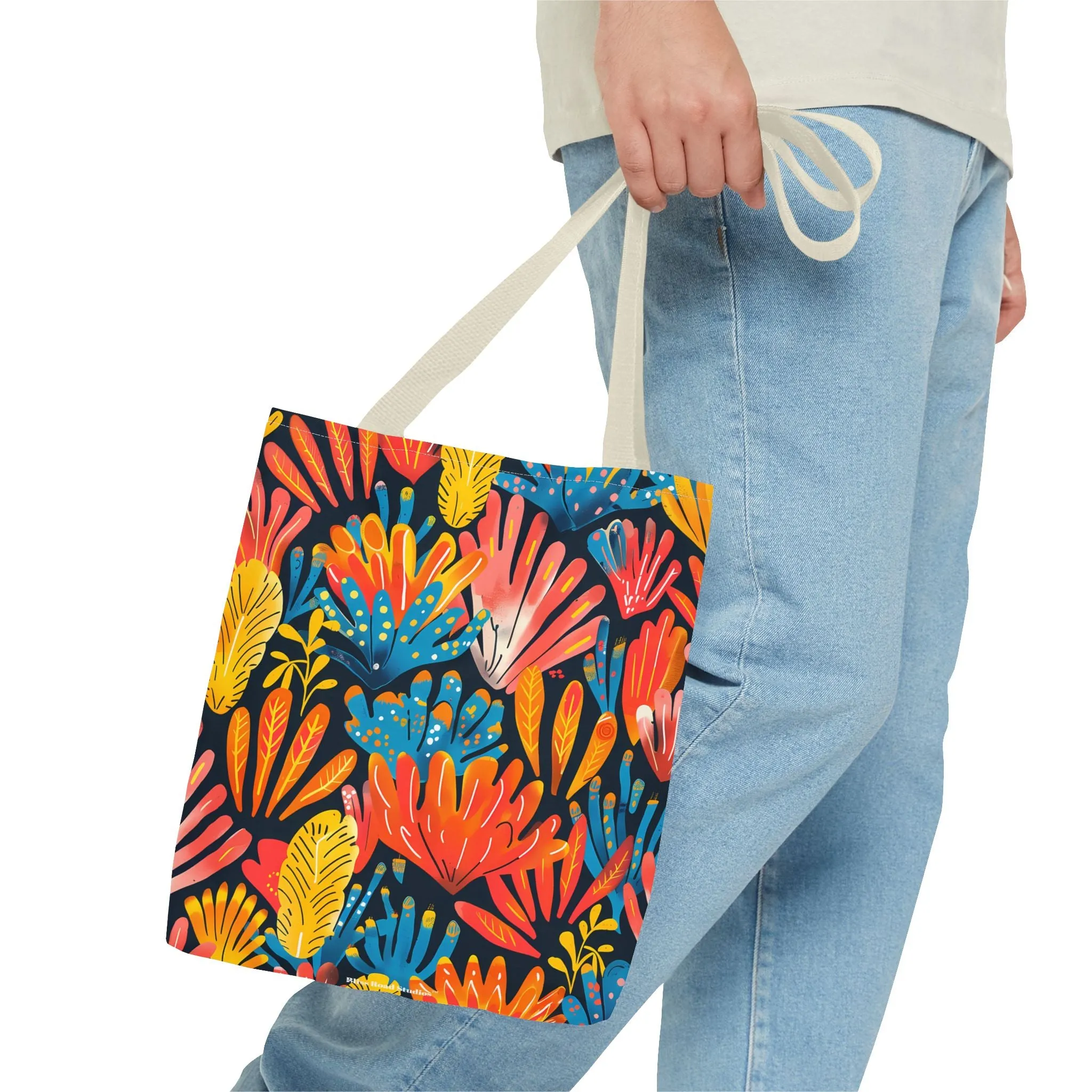 Coral Plume Tote Bag - Carry a Splash of Whimsy with Coral Plume! Available in 3 sizes.