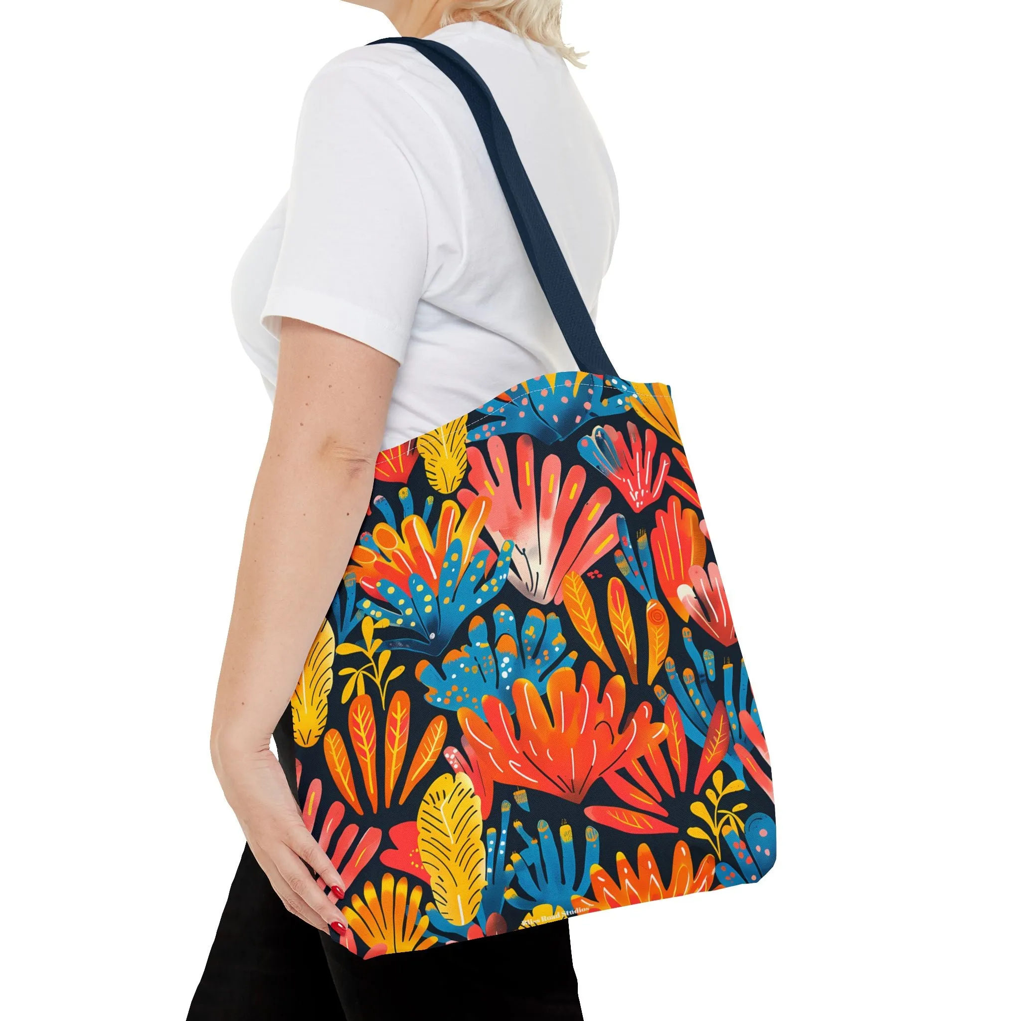 Coral Plume Tote Bag - Carry a Splash of Whimsy with Coral Plume! Available in 3 sizes.